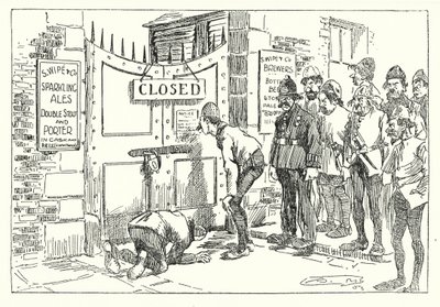 AD 1314, Hårda tider (litografi) av Arthur Moreland