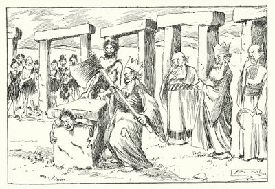 BC 95, Druiderna (litografi) av Arthur Moreland