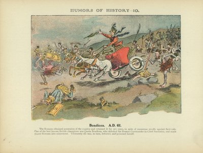 Boadicea. A.D. 61 (färglitografi) av Arthur Moreland