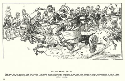 Chariot Racing (litografi) av Arthur Moreland
