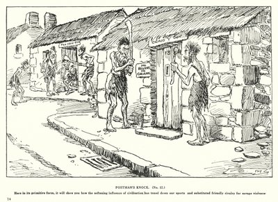Postmannens knackning (litografi) av Arthur Moreland