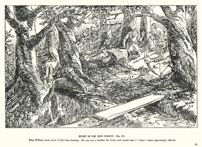 Sport i New Forest (litografi) av Arthur Moreland