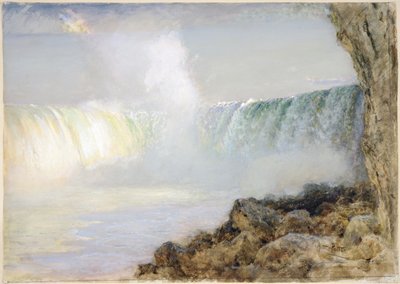 Niagarafallen (wc på papper monterad på ragboard) av Arthur Parton