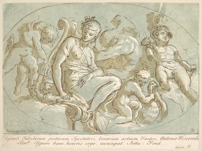 Venus Omgiven av Putti, ca. 1735. av Arthur Pond