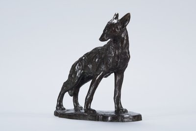 Alert Coyote (brons) av Arthur Putnam