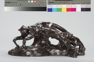 Hundar som fångar Puma av Arthur Putnam