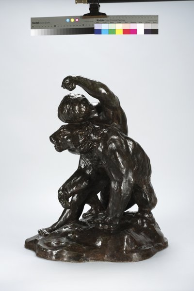 Puma and Child (brons) av Arthur Putnam