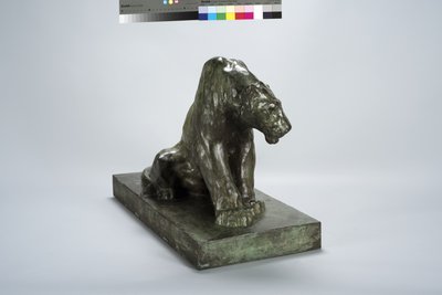 Puma on Guard (brons) av Arthur Putnam