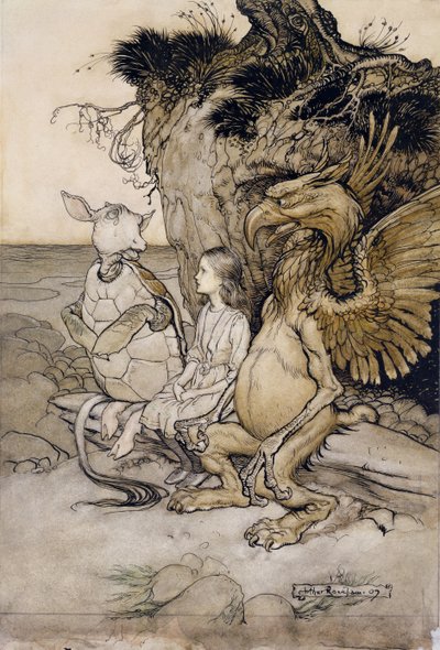 Alice and the Mock Turtle, illustration från Alice