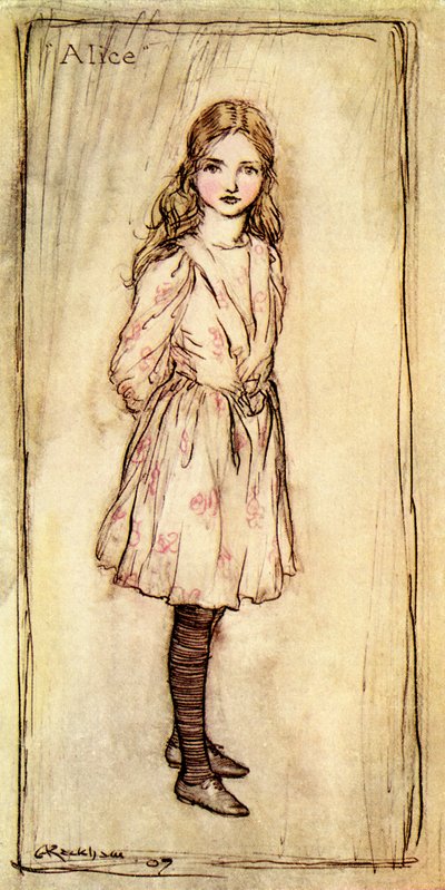 Alices äventyr i Underlandet av Lewis Carroll av Arthur Rackham