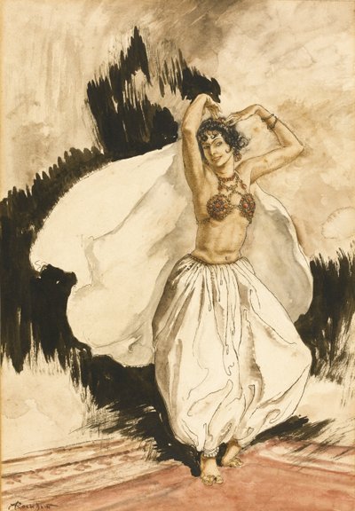 Anitras dans. Illustration till Peer Gynt av Henrik Ibsen av Arthur Rackham