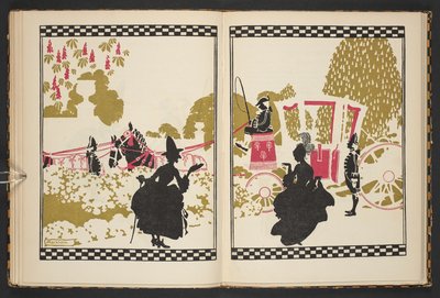 Askungen går till balen, illustration från Askungen, återberättad av C.S. Evans och illustrerad av Arthur Rackham av Arthur Rackham