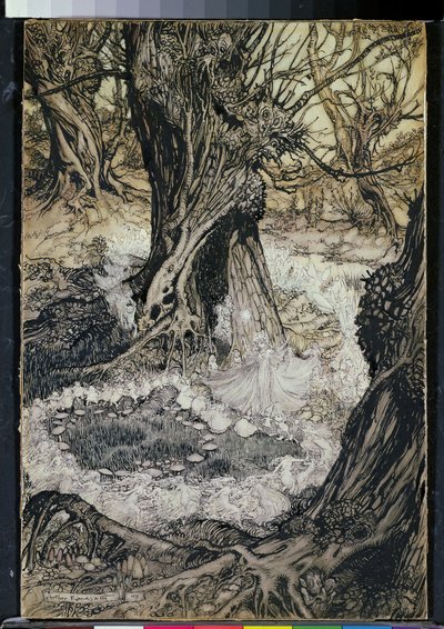 Kom, nu en Roundel, 1908 av Arthur Rackham