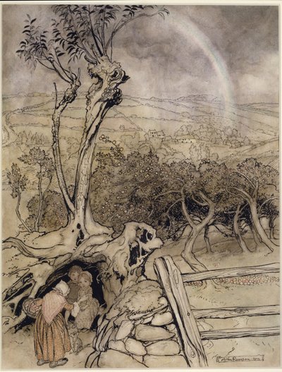 Exakt där regnbågen slutar av Arthur Rackham