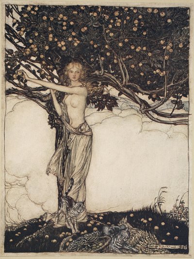 Freia, the fair one, illustration från 
