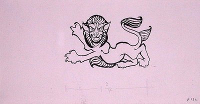 Heraldiskt lejon, illustration till 