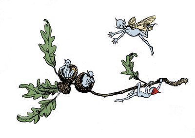 Illustration av Arthur RACKHAM (1867-1939) för The Dream of a Summer Night av William SHAKESPEARE av Arthur Rackham