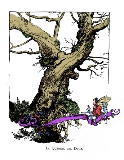 Illustration till The Dream of a Summer Night av William SHAKESPEARE av Arthur Rackham