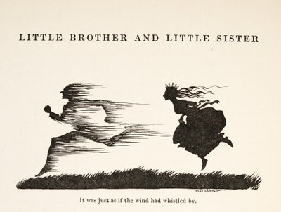 Det var precis som om vinden hade visslat förbi, från Little Brother & Little Sister and Other Tales by the Brothers Grimm, pub.1917 (litho) av Arthur Rackham