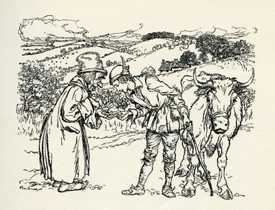 Jack och bönstjälken av Arthur Rackham
