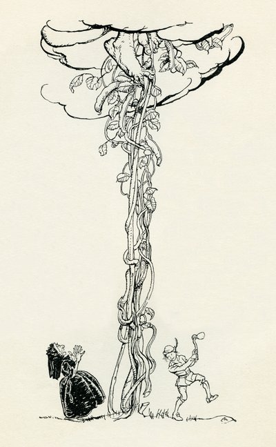 Jack och bönstjälken av Arthur Rackham