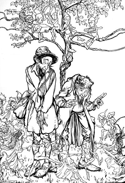 Lillebror och lillasyster, 1917, 1923 av Arthur Rackham
