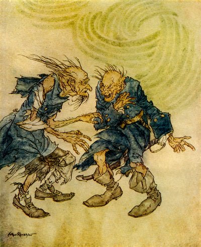 Manuskript hittat i en flaska av Edgar Allan Poe av Arthur Rackham