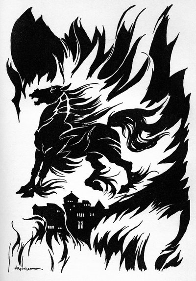 "Metzengerstein" av Edgar Allan Poe av Arthur Rackham