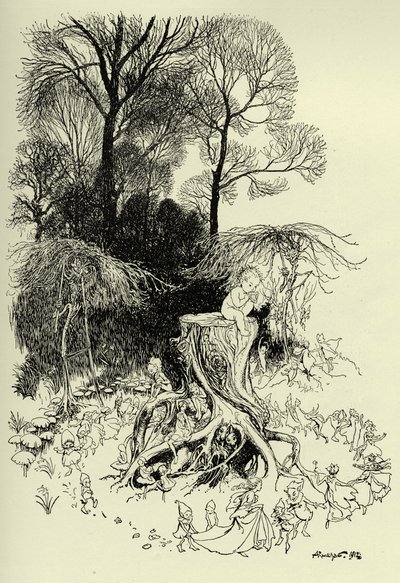 Peter Pan och älvor av Arthur Rackham