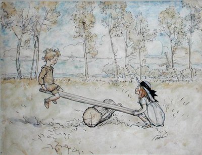 Se, Saw, Margery Daw av Arthur Rackham