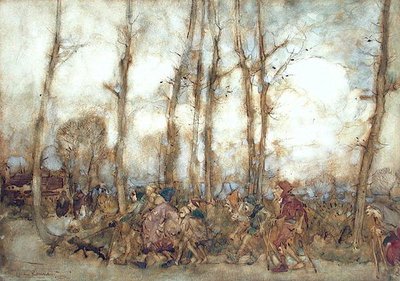Tiggarna kommer till stan av Arthur Rackham