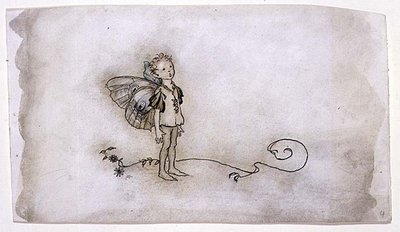 The Fairies Thing, illustration från "En midsommarnattsdröm", pub. av Heineman av Arthur Rackham