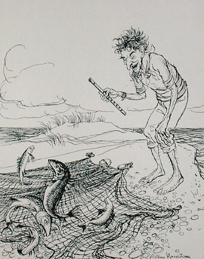 The Fisherman Piping, illustration från 