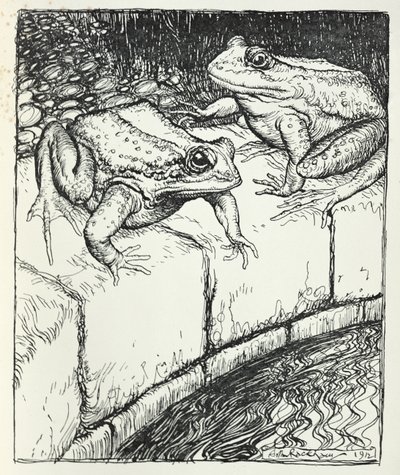 The Frogs and the Well, mchoro kutoka 