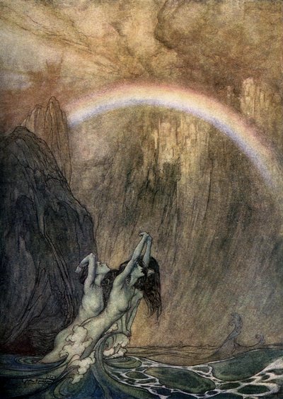 Rhinegold Das Rheingold av Arthur Rackham