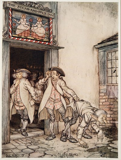 The Three Army Surgeons, från Little Brother & Little Sister and Other Tales by the Brothers Grimm, pub.1917 av Arthur Rackham