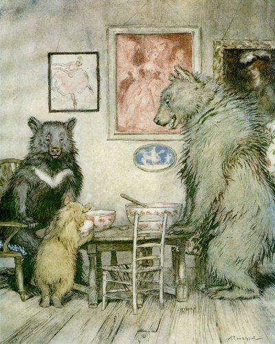 De tre björnarna av Arthur Rackham