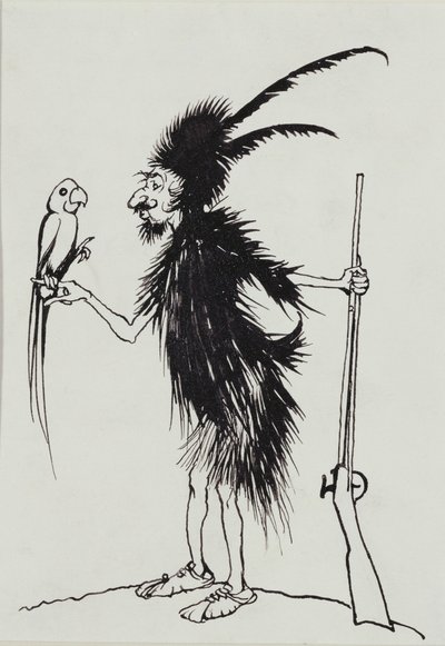 Ting-a-Ting Tang Stackars gamla Robinson Crusoe av Arthur Rackham