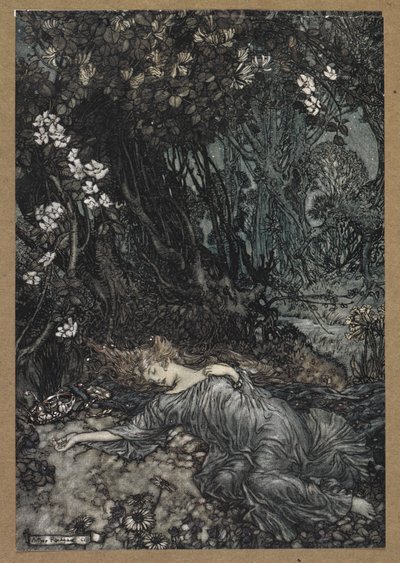 Titania ligger och sover