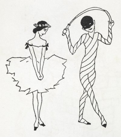 Två dansare av Arthur Rackham