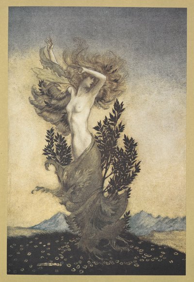 ... som Daphne var, rotbunden, som flydde Apollo