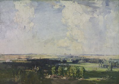 Amiens, västerlandets nyckel, 1928 av Arthur Streeton