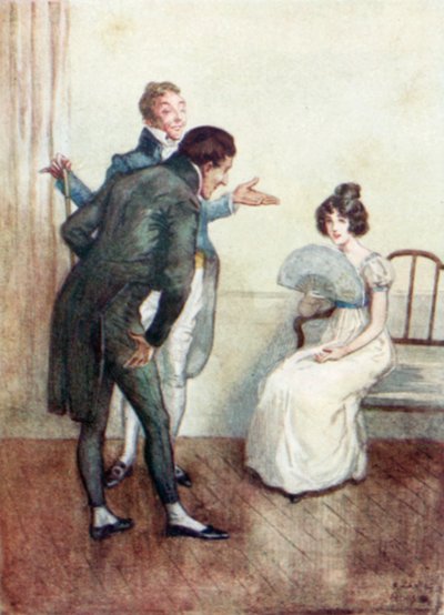 Illustration för Northanger Abbey av Jane Austen av Arthur Wallis Mills