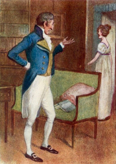 Illustration för Pride and Prejudice av Jane Austen av Arthur Wallis Mills