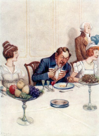 Illustration för Pride and Prejudice av Jane Austen av Arthur Wallis Mills