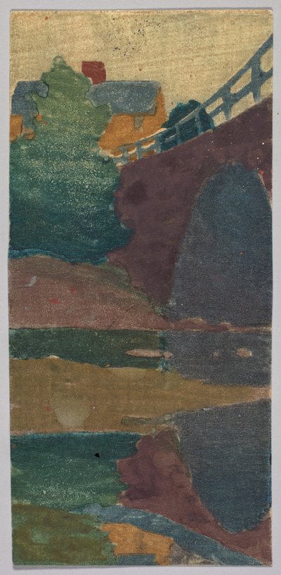 Den gamla bron eller Ipswich Bridge av Arthur Wesley Dow