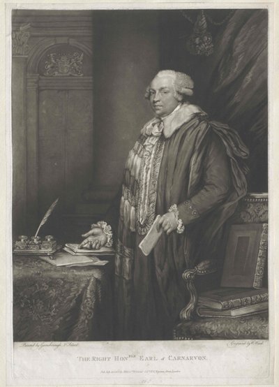 1:e earl av Carnavon Herbert av Artist Unknown