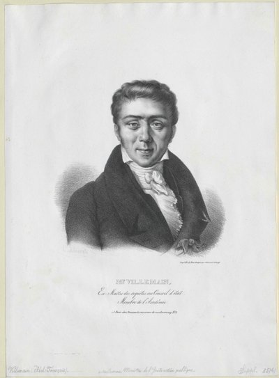 Abel-Francois Villemain av Artist Unknown