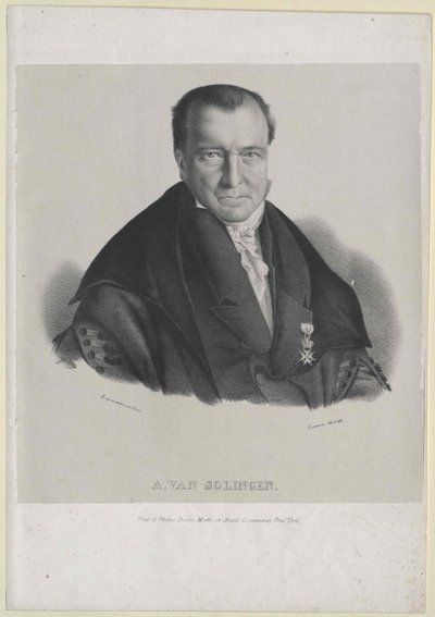 Adriaan van Solingen (tryck) av Artist Unknown