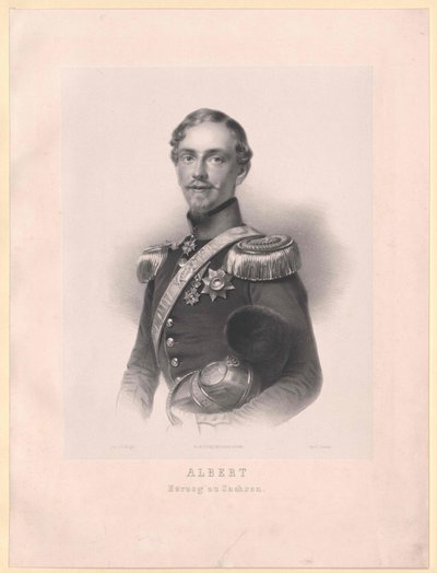 Albert I kung av Sachsen, av Artist Unknown